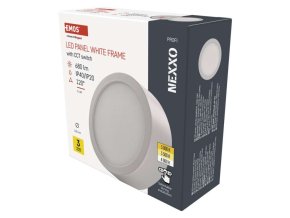 LED přisazené svítidlo NEXXO, kruhové, bílé, 7,6W, se změnou CCT