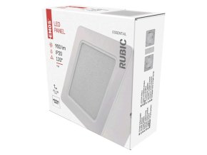 LED přisazené svítidlo RUBIC, čtvercové, 9W neutrální bílá