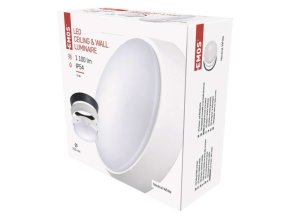 LED přisazené svítidlo ZURI, kruhové č/b 14W neutrální bílá