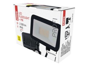 LED reflektor INOVO s pohybovým čidlem, 20W, antracit,  neutrální bílá
