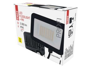 LED reflektor INOVO s pohybovým čidlem, 30W, antracit,  neutrální bílá