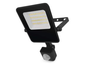 LED reflektor VISIO s pohybovým čidlem, 20 W, černý, neutrální bílá