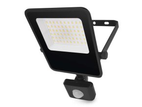 LED reflektor VISIO s pohybovým čidlem, 30 W, černý, neutrální bílá