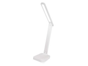 LED stolní lampa AMY, nabíjecí, bílá