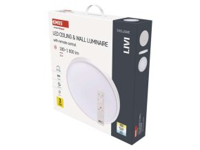LED svítidlo LIVI 40 cm, 30 W, teplá-studená bílá, stmívatelné s ovladačem