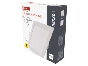 LED vestavné svítidlo NEXXO, čtvercové, bílé, 12,5W, neutrální bílá