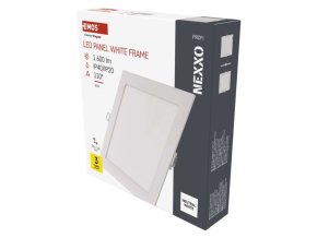 LED vestavné svítidlo NEXXO, čtvercové, bílé, 18W, neutrální bílá