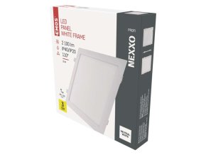 LED vestavné svítidlo NEXXO, čtvercové, bílé, 25W, neutrální bílá