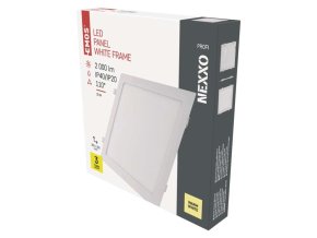 LED vestavné svítidlo NEXXO, čtvercové, bílé, 25W, teplá bílá