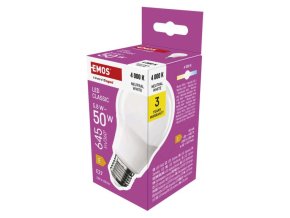 LED žárovka Classic A60 / E27 / 5,8 W (50 W) / 645 lm / neutrální bílá
