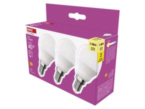 LED žárovka Classic Mini Globe / E14 / 4,2 W (40 W) / 470 lm / teplá bílá