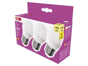 LED žárovka Classic Mini Globe / E27 / 4,2 W (40 W) / 470 lm / teplá bílá