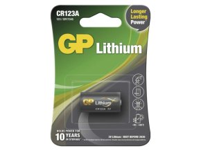Lithiová baterie GP CR123A, 1 ks