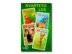 Mikro hrací karty Kvarteto LES
