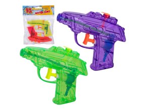 Mikro vodní pistole stříkací Sun Fun transparentní 2ks plast 12cm