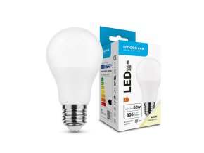 Modee E27 8,5W A60 LED studená 4000K