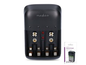 Nedis BACH07 nabíječka AA / AAA / 9V