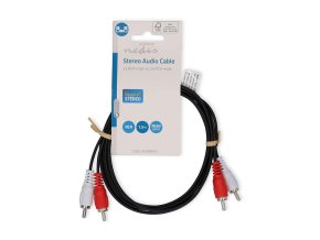 Nedis CAGL24200BK15 2 x cinch - 2 x cinch 1,5m