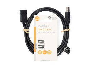 Nedis CCGL60010BK20  USB 2.0 prodlužovací kabel AM - AF 2m