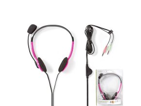 Nedis CHST100PK HEADSET sluchátka růžová