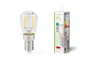 Nedis LBCRFE14T26 E14/2W LED hrušková 2700K teplá (lednice)