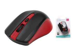 Omega mouse bezdrátová OM0419R červená