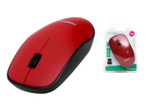 Omega mouse bezdrátová OM0420WR černo-červená