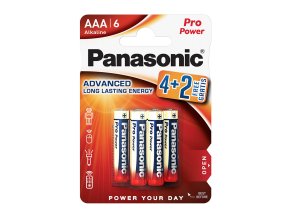 Panasonic LR03PPG/6BP 4+2F Pro Power Gold