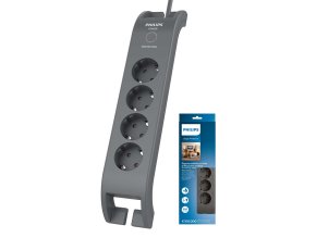 Philips SPN 3140A/60 přepěťová ochrana 4FS 2m čtyřzásuvka