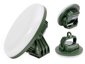 Platinet Camping LED Lamp PGCL02S USB a solar nabíjecí kemping svítilna