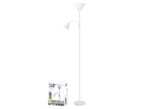 Platinet PFLF066W podlahová lampa E27 + E14 bílá