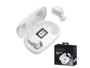 Platinet PM1020W MIST bluetooth 5.0 TWS sluchátka bílá