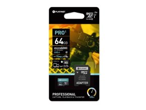 PLATINET PMMSDX64UI microSDXC karta a adaptér SD 64GB