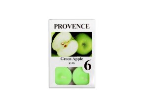 Provence svíčka vosková čajová 6ks jablko 560227/85