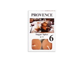 Provence svíčka vosková čajová 6ks sladké koření 560227/87