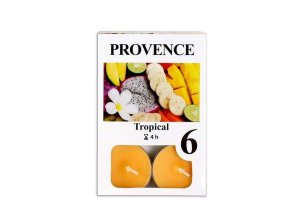 Provence svíčka vosková čajová 6ks tropical 560227/16