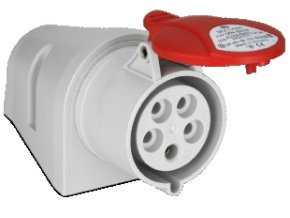 SEZ IZN 3253 zásuvka nástěnná IP44   400V/32A pětipólová