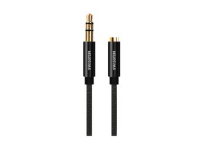 SWISSTEN audio kabel Jack 3,5mm Jack 3,5mm (samice) textilní 1,5m