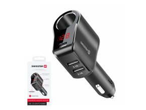 SWISSTEN nabíječ s výstupem 1xCL 1xUSB-C PD a 2xUSB 12V/108W-216W