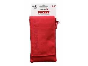 SWISSTEN POCKET 6,8" pouzdro pro smartphone červené