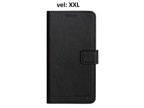 SWISSTEN univerzální pouzdro pro smartphone Libro uni II vel.XXL černá koženka