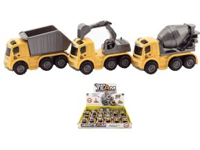 Teddies auto stavební plast 10cm na setrvačník