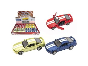 Teddies Kinsmart auto Ford Mustang GT 12,5cm kov na zpětné natažení