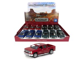 Teddies Kinsmart auto Chevrolet Silverado 12,5cm kov na zpětné natažení