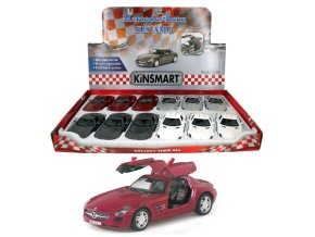 Teddies Kinsmart auto Mercedes-Benz SLS AMG 12,5cm kov na zpětné natažení