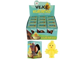 Teddies líhnoucí a rostoucí kuřátko ve vejci 6cm