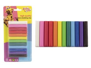 Teddies modelína-plastelína Kiddy Clay 165g 12 barev