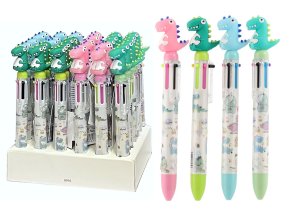 Teddies propiska dinosaurus šesti barevná plast 17cm