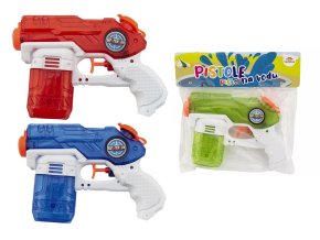 Teddies vodní pistole stříkací Water Gun transparentní plast 19cm