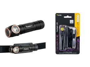 Technik Flashlight L10 nabíjecí svítilna/čelovka LED 2v1 kovová 1000lm